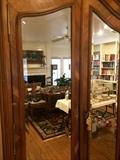 Antique mirrored armoire