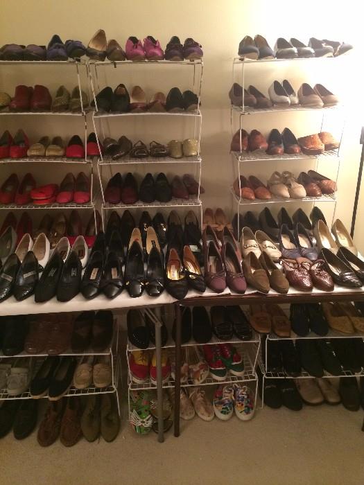 So many shoes are available!
