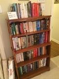 Book shelf and some of the many books