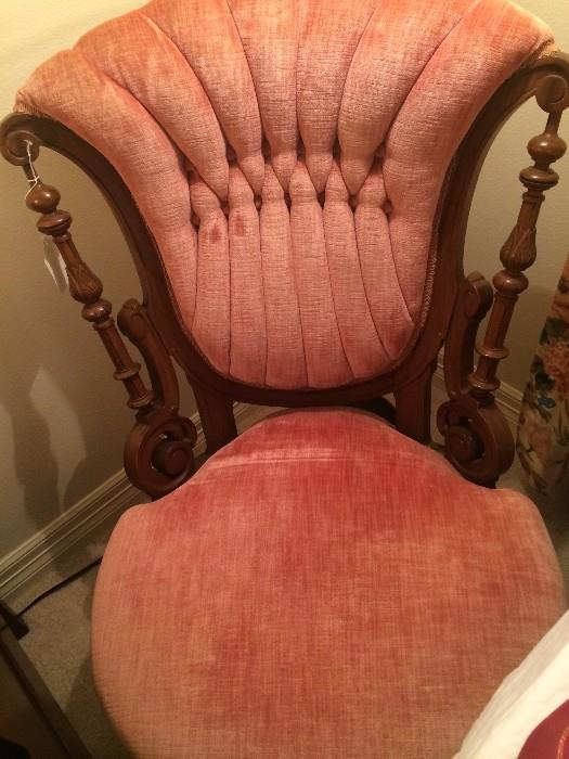 Ornate antique parlor/bedroom chair