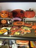 Many Halloween decorations