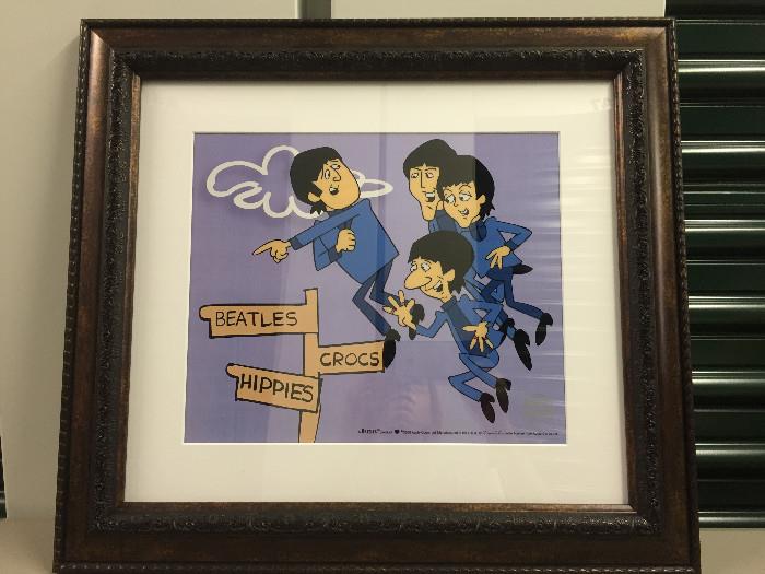 "In Air", The Beatles, Silkscreen, 2009, 12" x 20", Certificate of Authenticity included