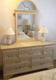 Lexington 9-drawer dresser w/ mirror.