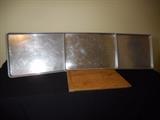 Sheet pans and cutting board 