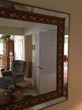 mid-century rectangular mirror