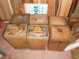 vintage wooden crates