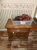 night stand and box container with mens ties