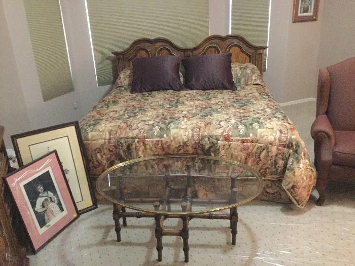 STANLEY KING BED, COFFEE TABLE