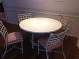 metal table and chairs set