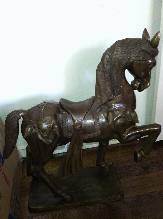 Large Pair of Horse Statues