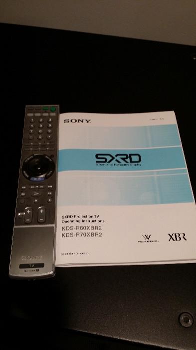 Remote & Manual for TV