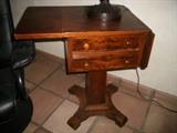 ANTIQUE DROP LEAF STAND