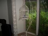 METAL BIRD CAGE & STAND