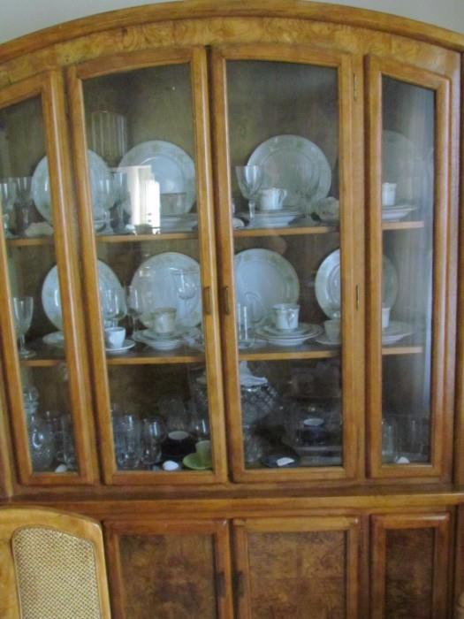 Beautiful dining room set with 6 chairs and a huge china cabinet all matching.