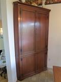 Antique corner hutch.  Manufacturer unknown.