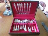 Incomplete plated silverware set