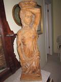 hand carved wooden figure