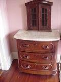 marble top washstand, wall curio