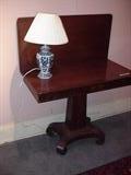 Empire mahogany game table