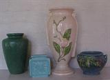 Rookwood, Hull, Roseville & Zanesville Leaf vase #102