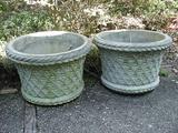 concrete pots
