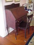 early writing desk & chair