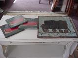 Mose T painting & 3 signed Mose T books