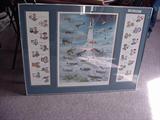 "Gathering of Eagles" signed print from the 1980's signed by known aviators