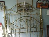 brass bed