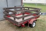 Hayes Stowaway Foldup Trailer - folds up neatly for storage.