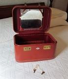 Old Train Case with Keys