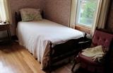 Pair of Mahogany Twin Beds circa 1940s 40s era