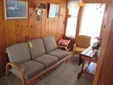 Rattan 1950s Florida Style Sofa and Chairs