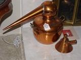 Copper still -alcohol and moonshine