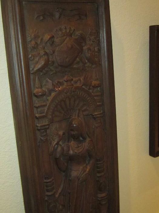 Wood panel antique
