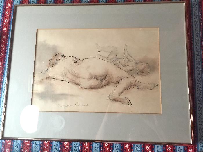 Nude sketch by Douglass Parshall