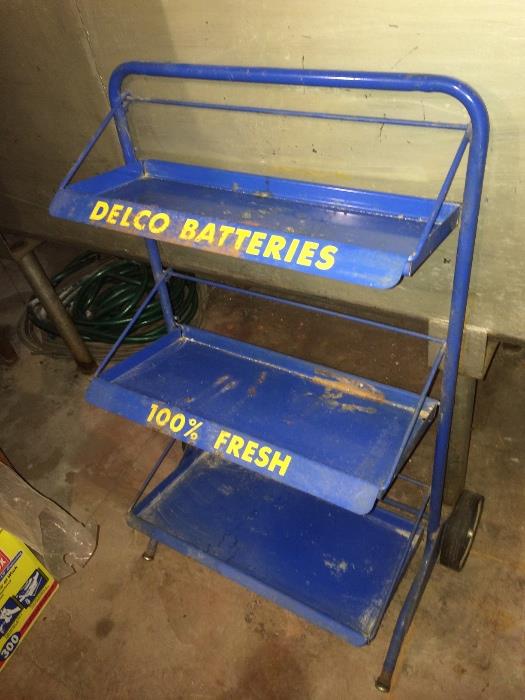 Delco Batteries cart