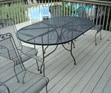 Woodard Table w/ Four Chairs