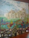 Mark Venaglia Mystical Castle Landscape  91" x 85 1/2"