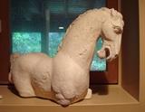 Plaster Seated Horse
