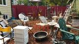 yard stuff - chairs etc - ladders