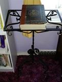 wrought iron book stand