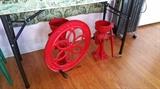 Enterprise cast iron No. 70 grist mill   large red grinder