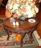 ANTIQUE CARVED TABLE, JUST LOVELY !