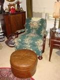ANTIQUE RECLINING CHAIR