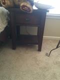 #13 wood bed side table (2) $125 ea 