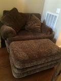 #47 Beauty rest sofa brown $200
#48 beauty rest large chair w ottman $150