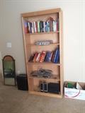 #17 unfinish wood bookcase $100 