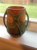 Roseville 5" Sunflower Double Handled Vase 