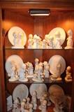 Precious Moments Figurines and Plates approximatey 80 pieces - many with the boxes.  